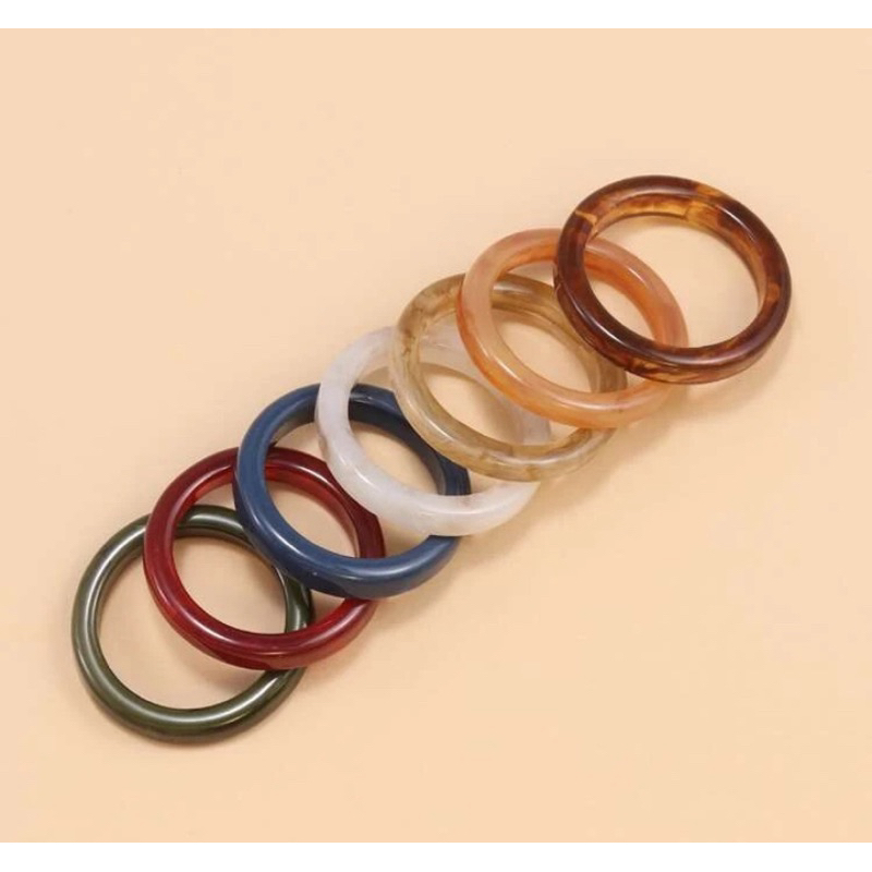 แหวน Minimal แหวนเรซิ่น พร้อมส่ง สีหวาน สวย น่ารัก