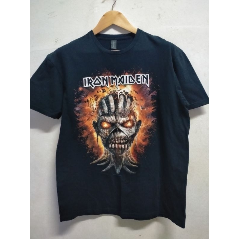 IRON Maiden เสื้อยืดมือสอง ตอกปี2015 Size L