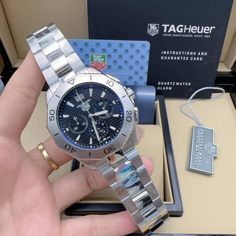 TA นาฬิกาข้อมือผู้ชาย 43 mm ระบบถ่าน นาฬิกาแฟชั่น งาน Hiend