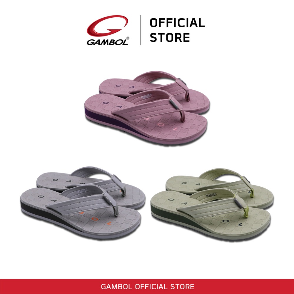 GAMBOL แกมโบล WAFER รองเท้าแตะแบบหนีบหญิง รุ่น GW11446 Size 36-39