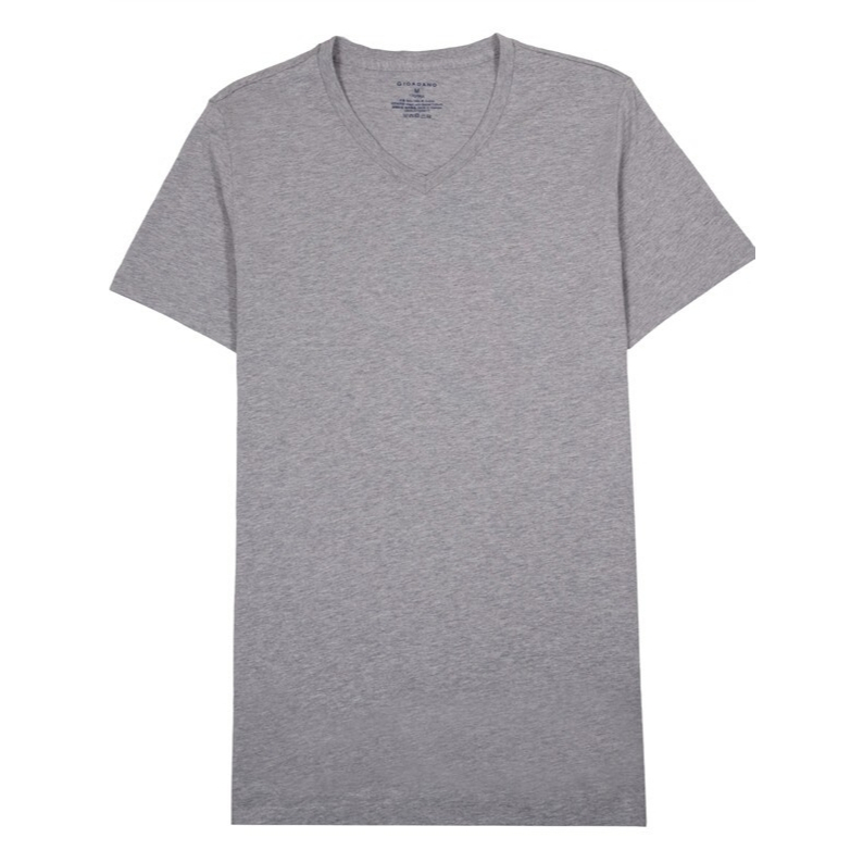 GIORDANO Online Exclusive เสื้อยืดผู้ชาย คอวี 1 แพ็ค 3 ชิ้น - Men's Solid V-neck Tees 01249015