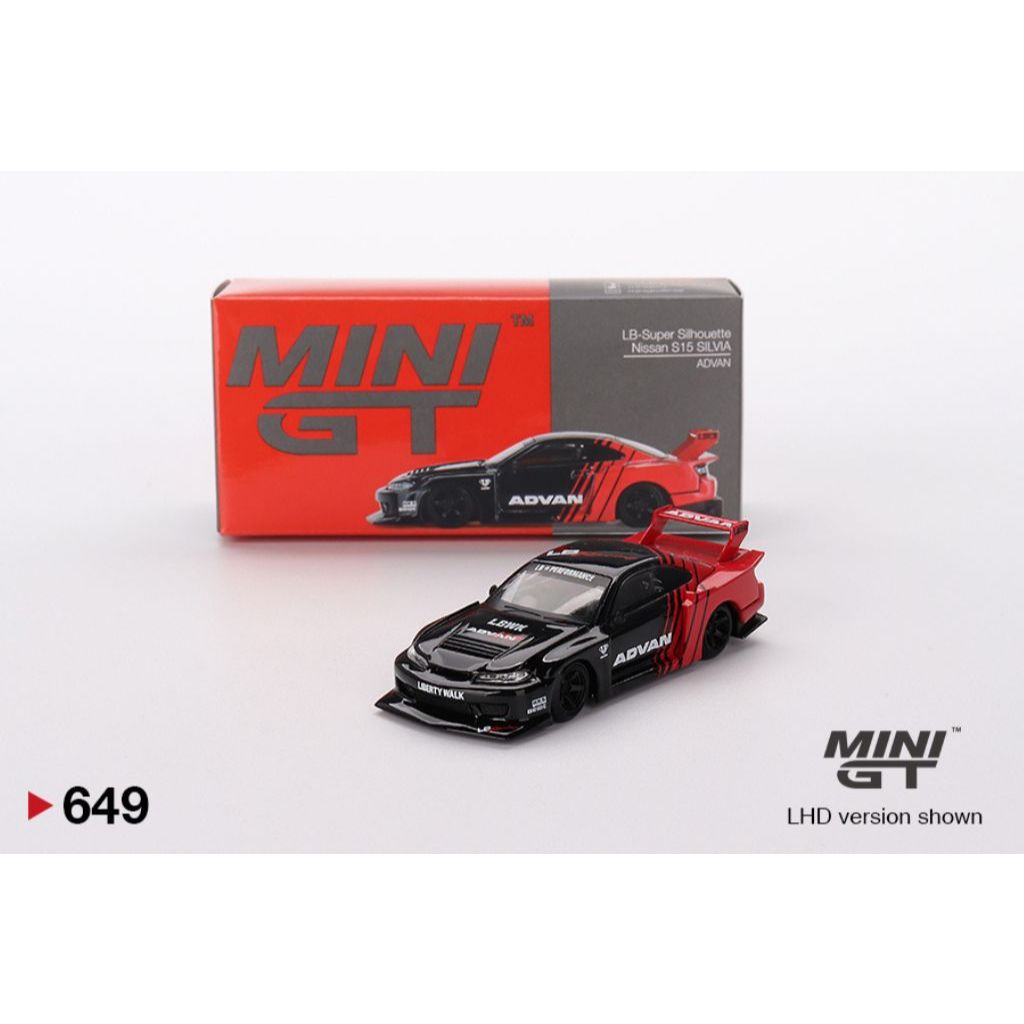 Nissan LB-Super Silhouette S15 SILVIA ADVAN 1:64 (MINI GT)