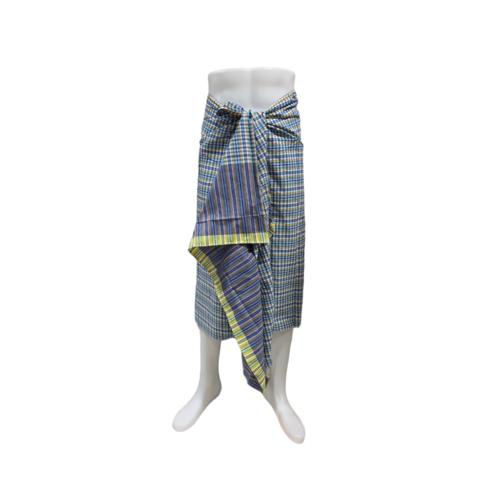 ผ้าขาวม้า ขนาด 90x200 ซม.  เนื้อฝ้ายของบ้านไร่ ราชบุรี