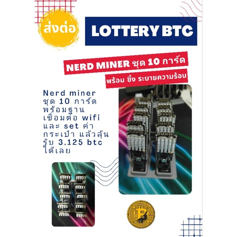 nerd miner, lottery btc ลุ้นรับ 3.125 btc