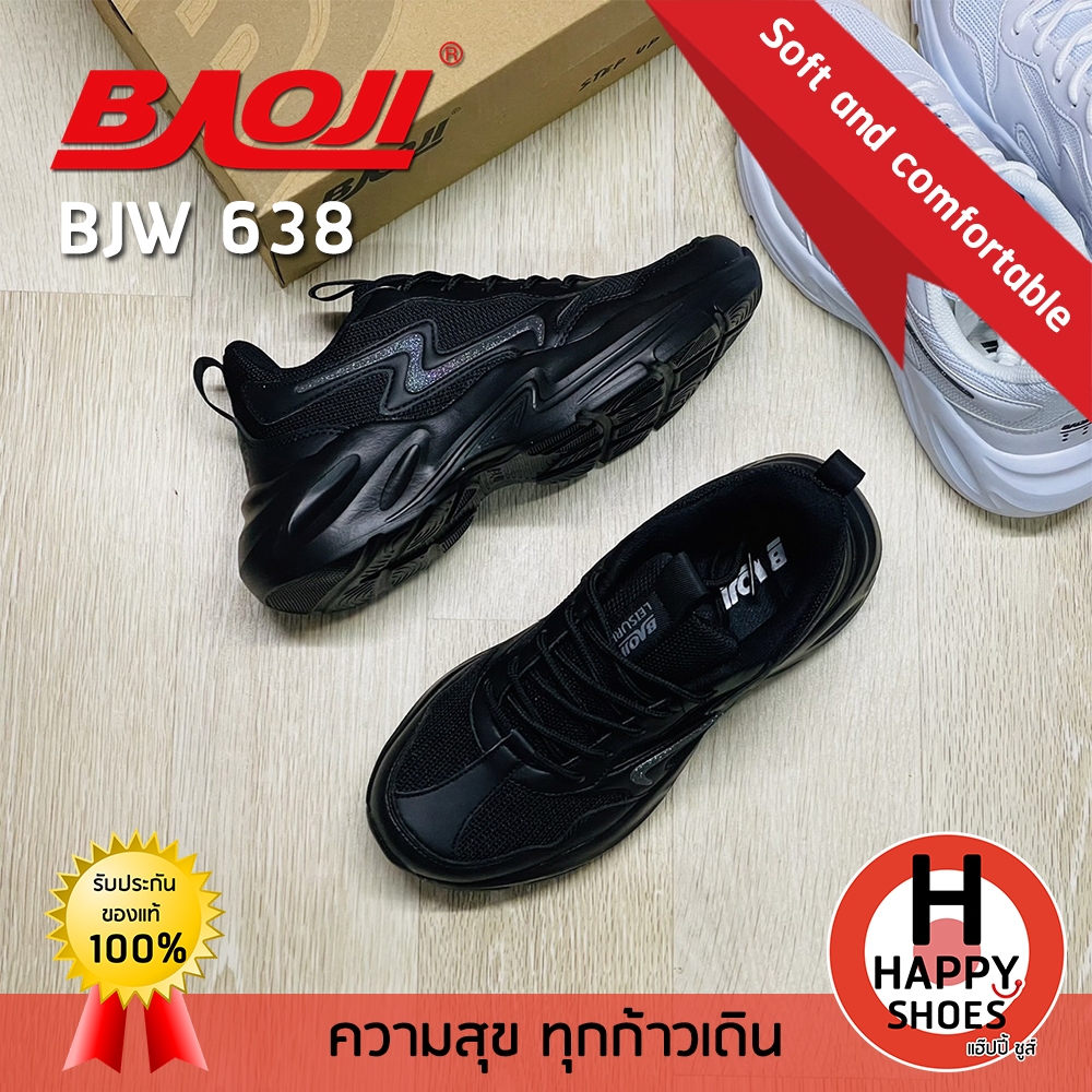 [🥇บาโอจิแท้100%🔢ไซส์ 37-41🆓ฟรี...ถุงเท้า 1 คู่] BAOJI รองเท้าผ้าใบหญิง รองเท้ากีฬาหญิง รองเท้าวิ่งหญิง รุ่น BJW638