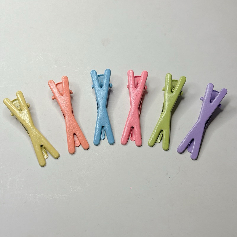 Y121 กิ๊บเคลือบสี รุ่นทรงโบว์ กิ๊บdiy