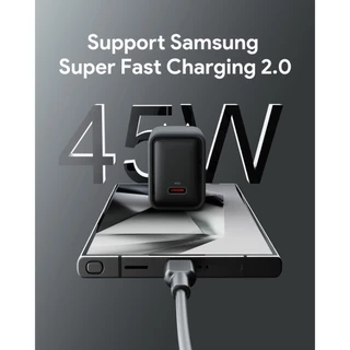 AUKEY PA-C2 Comet 45W หัวชาร์จ GaN ชาร์จเร็ว PD/PPS ชาร์จไว Samsung S25 และ iPhone 17 ไม่ต้องรอนาน!