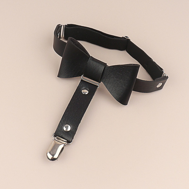 🔥SALE 🎀พร้อมส่ง สายหนังรัดต้นขารูปโบว์แบบมีที่หนีบถุงน่อง L16 - รูปที่ 2