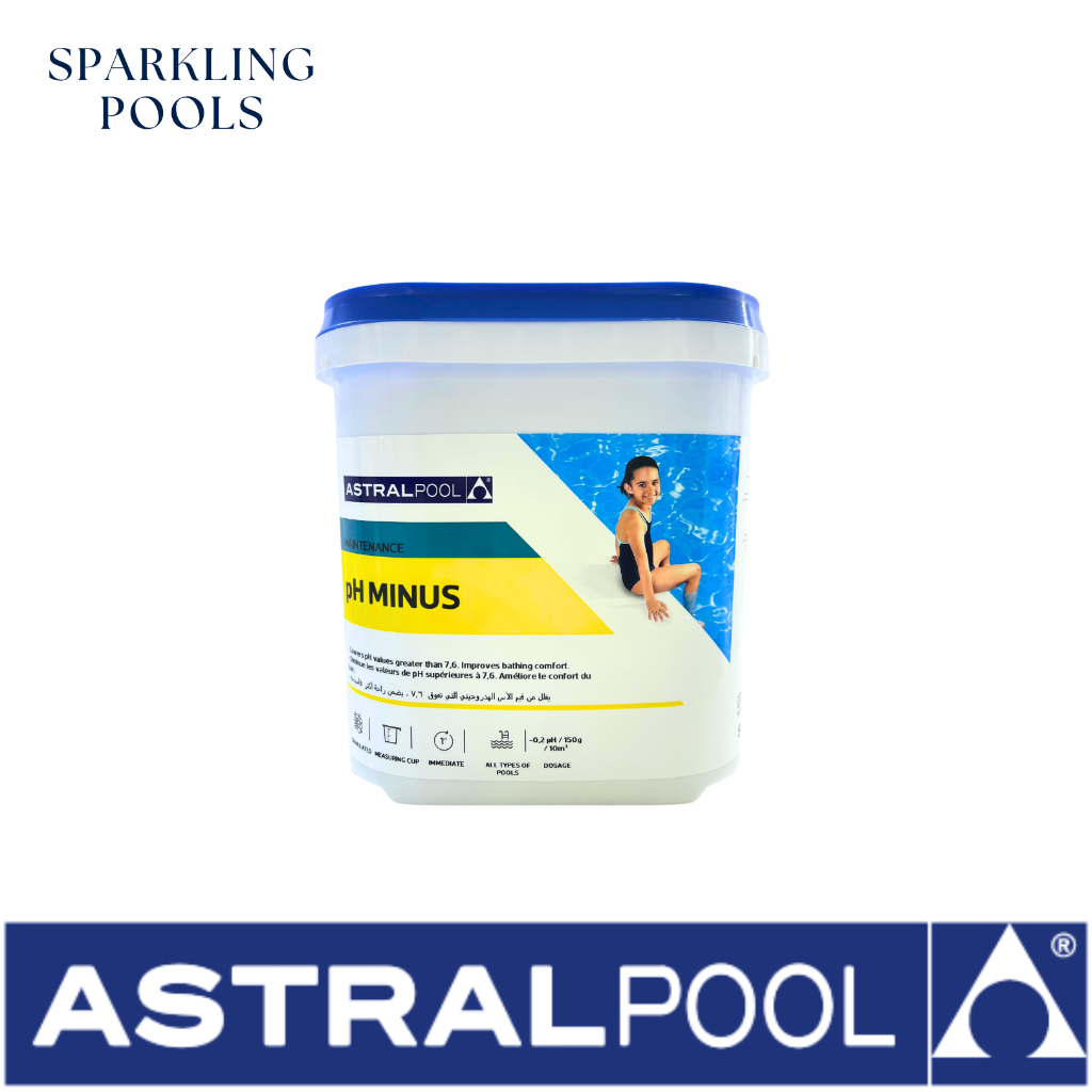 ตัวลดค่า pH ในสระว่ายน้ำ ขนาดบรรจุ 5 kg - Astralpool Solid Ph minus pH reducer Package 5 kg