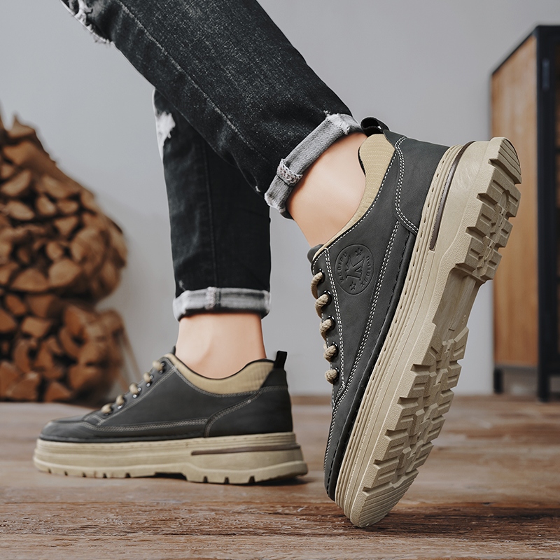 Casual Martin Shoe รองเท้าหนังกลับ รองเท้าผู้ชาย K8221