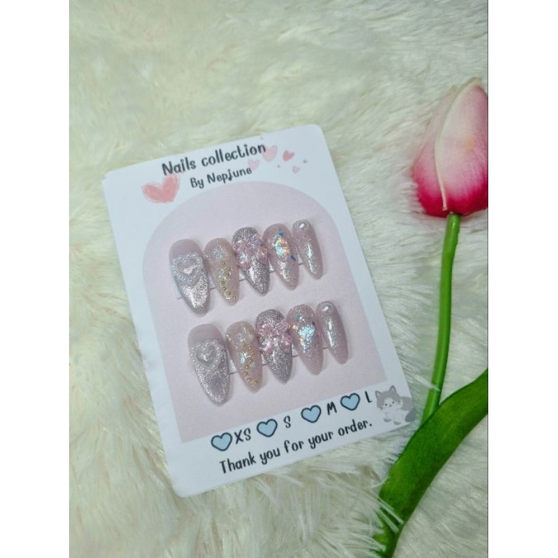 เล็บเจลแท้100%(พร้อมส่ง!!!)สินค้าเป็นงานhand แถมฟรี!กาว+ตะไบ