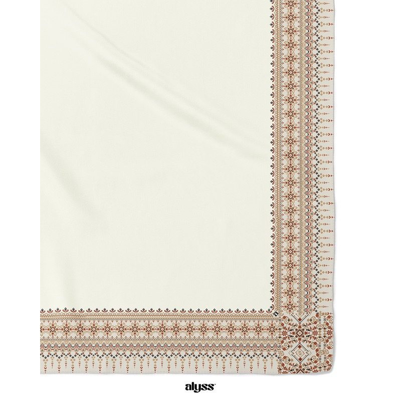 Alyss ผ้าคลุมบาวาพรีเมียม ผืนใหญ่ หน้ากว้าง 50