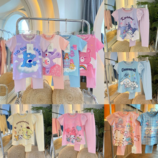 พร้อมส่งในไทย🇹🇭 ชุดเซตเด็ก ขายาว  ชุดเด็กผู้หญิง คิตตี้ ซานร…