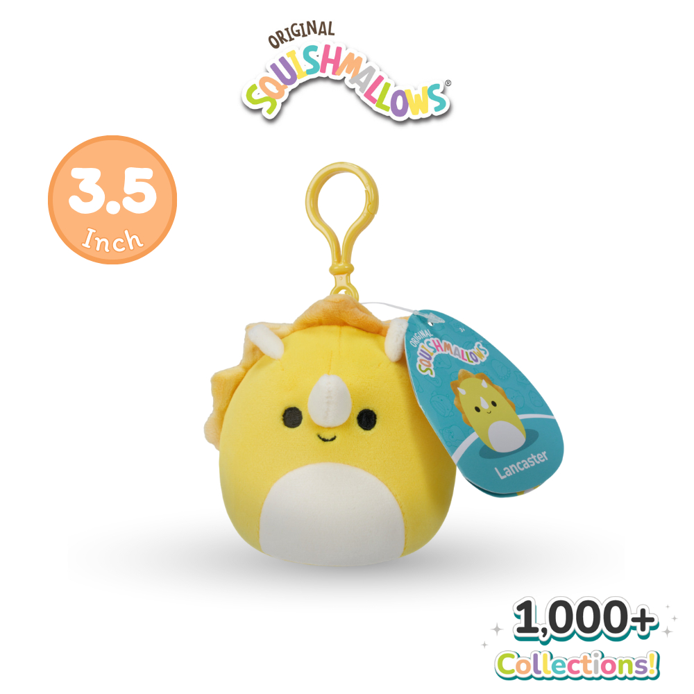 Squishmallows 3.5 Inch Clip On ตุ๊กตาสควิชเมลโล ตุ๊กตานุ่มนิ่ม ขนาด 3.5 นิ้ว พร้อมคลิปล็อค หลากหลาย Collections L8