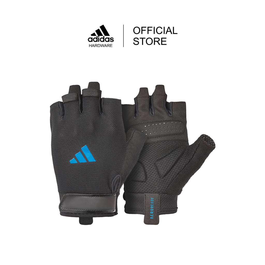 adidas ถุงมือ Essential Training สีน้ำเงิน / Essential Training Gloves Blue (1 คู่ / 1 Pair)
