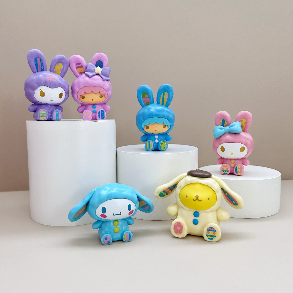 พร้อมส่ง 【โมเดลซานริโอ】 โมเดล ลายการ์ตูน แบบจุ่ม
