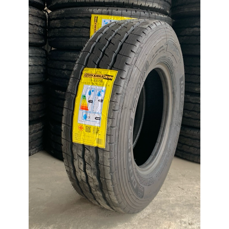 ยางบรรทุกผ้าใบ14ชั้น 225/75R15 ยี่ห้อDoubleCoinปี24