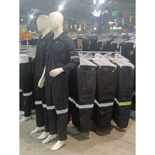 กางเกงแถบสะท้อนแสงเซฟตี้ผ้าซิโนของแท้100%มีสีดำสีกลมท่า มีเอ…