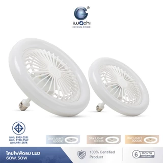 IWACHI โคมไฟพัดลม ขั้วE27 แรงลมสูง หมุนเวียนอากาศได้ดี LED 50w 60w