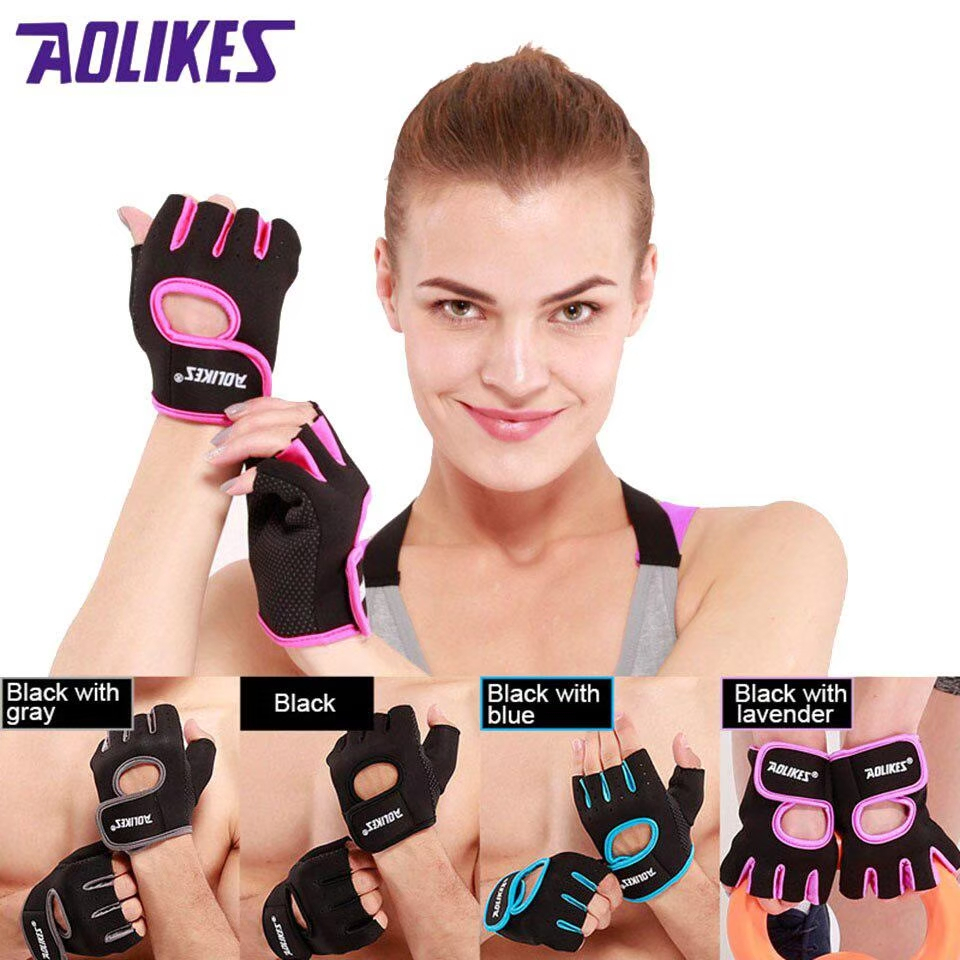 ถุงมือออกกำลังกาย ถุงมือฟิตเนส ถุงมือใส่ยกน้ำหนัก ถงุมือ Aolikes พร้อมส่ง