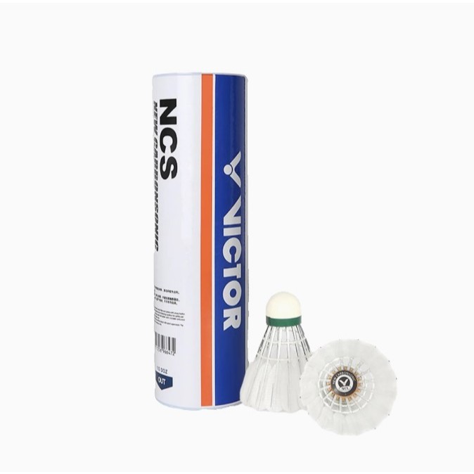 VICTOR ลูกแบดมินตันขนสังเคราะห์ CARBON SONIC รุ่น NCS ( 1 หลอด 6 ลูก ) (Khonkaen)