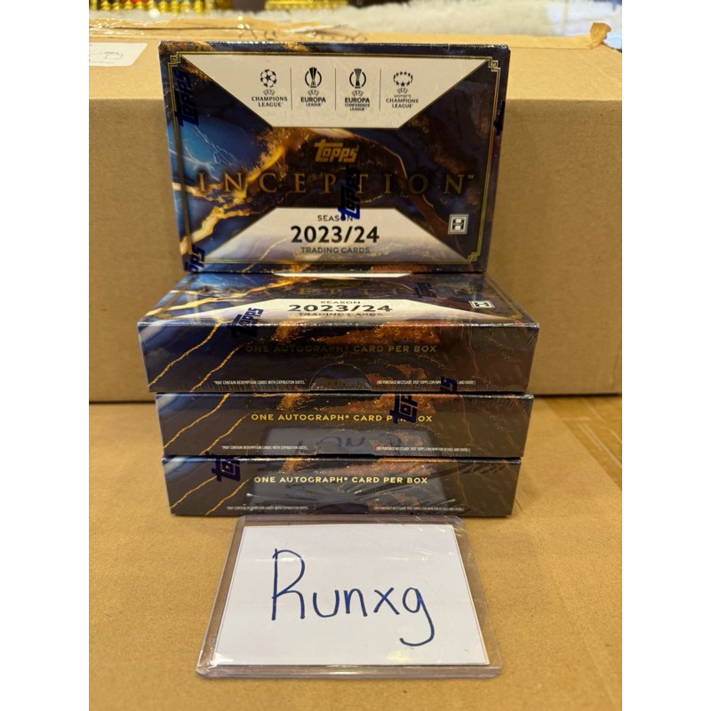 พร้อมส่ง 2023-24 Topps Inception UEFA Club Competitions Soccer Hobby Box