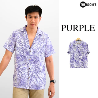 THE ROOM'S - เดอะรูม เสื้อฮาวาย โคตรนุ่ม แขนสั้น ไม่ต้องรีด เสื้อยับยาก ผ้าดีมาก ลาย Hilo