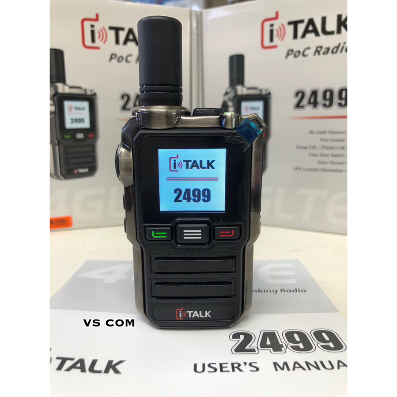 iTALK 2499 วิทยุสื่อสาร POC ใส่ซิม แถมฟรี‼️sim/ซองหัง/หูฟัง สื่อสารไม่จำกัดระยะทาง Type-C Charger