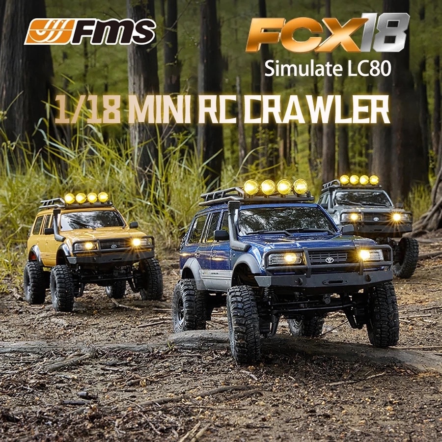 FMS 1:18 FCX18 LC80 Toyota Land Cruiser 80 V2 RTR จัดส่งจากไทย ถูกที่สุด