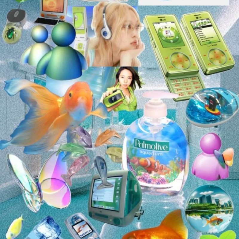 🐠 Frutiger Aero Nails 📟