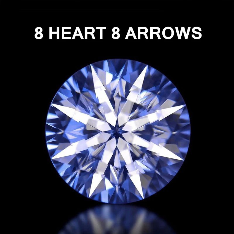 ⚡Sale⚡ European Cut Round 8Hearts & 8Arrows AAAAA White