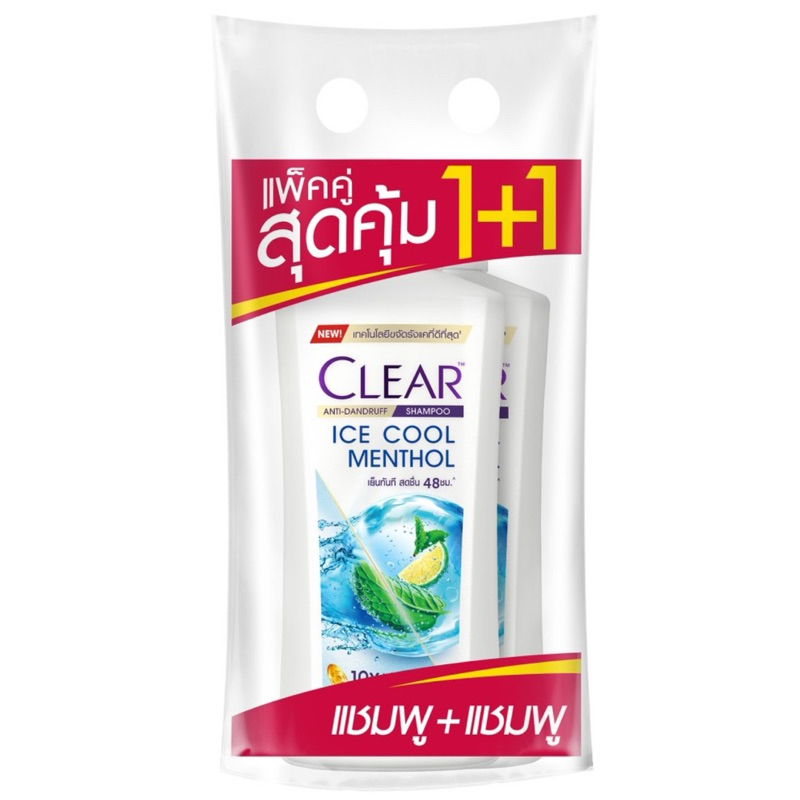 CLEAR เคลียร์ แชมพู แชมพูเคลียร์ ขนาด 350-370 มล. **แพคสุดคุ้ม 1+1 ขวด** รวม 2 ขวด - รูปที่ 2