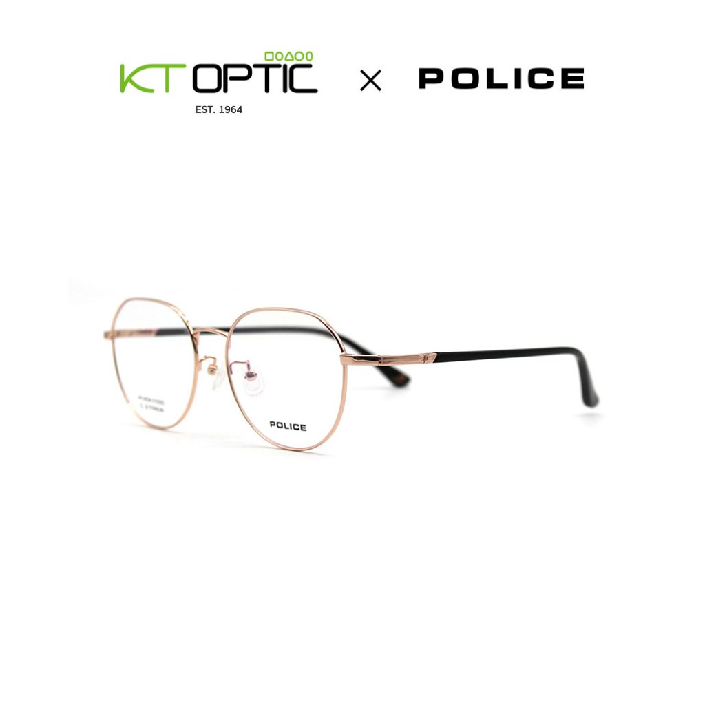 **โปรโมชั่นพิเศษ** POLICE แว่นตาทรงกลม รุ่น VPLN03K EXCLUSIVE FOR KT OPTIC (แถมฟรี! คูปองส่วนลดเลนส์
