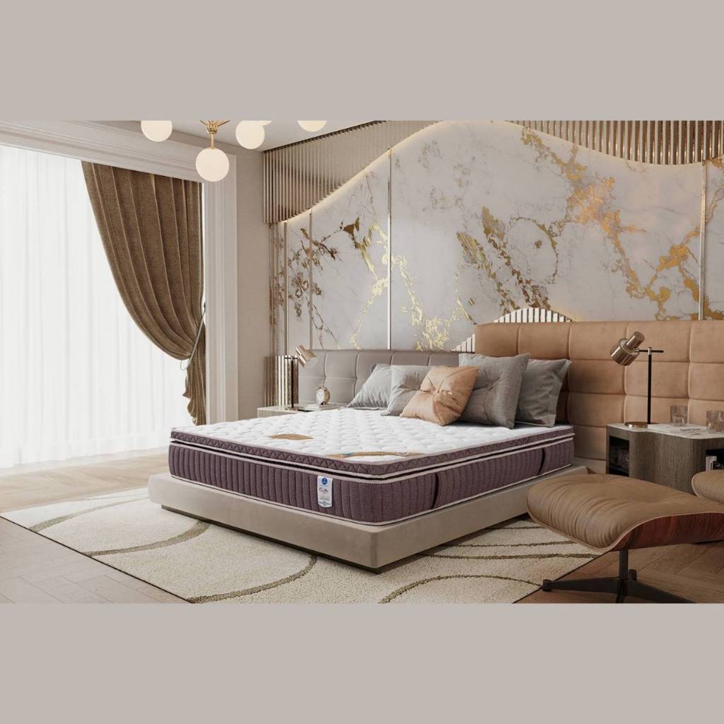 ที่นอน Luxury only รุ่น Burano หุ้มด้วยผ้านุ่มขนนกเกรดพรีเมี่ยม