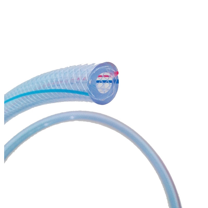 สายยางนำแก๊ส บาง ยาว 1.5เมตร + เข็มขัดรัดสาย - ฟ้า - รูปที่ 2
