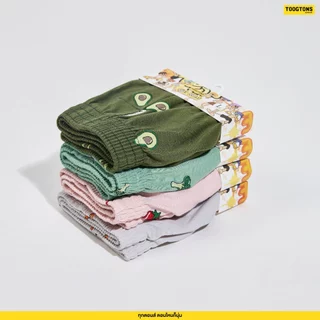 Toogtons ทุกตอนส์ Boxer บ๊อกเซอร์ นุ่มเหมือนมาร์ชเมลโล่ ลาย ผักCUTE บ๊อกเซอร์ชาย บ็อกเซอร์ผู้หญิง ใส่นอนได้