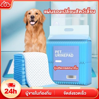 แผ่นรองฉี่สุนัข แผ่นรองฉี่ ต่อต้านแบคทีเรีย ซึมซับไดีดี ผ้าร…