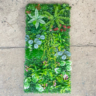 หญ้าแผ่นสำเร็จ สวนแนวตั้งผนังเทียม ขนาด60x120cm