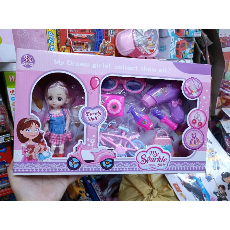 เซ็ตแต่งตัวตุ๊กตา ตุ๊กตาตาแก้ว(พร้อมส่ง)ของใหม่ตรงปก %