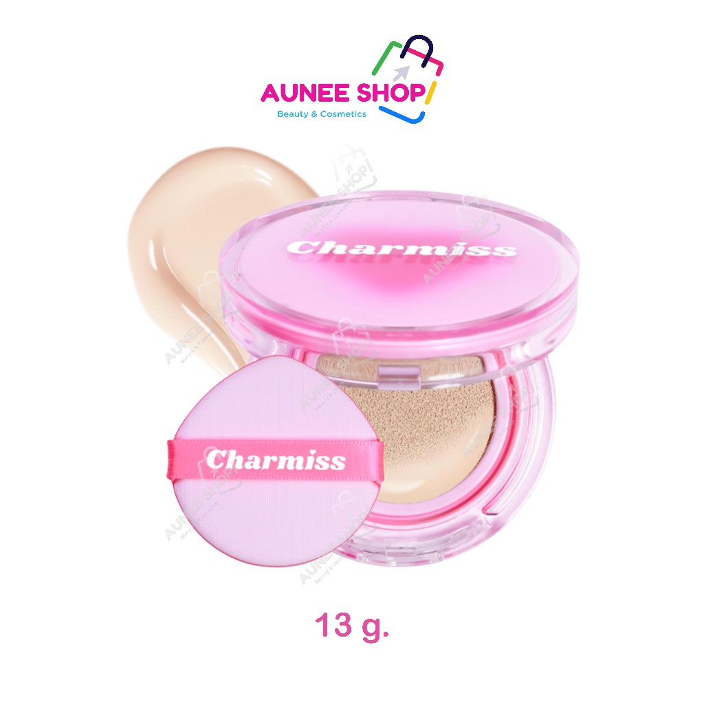 ส่งฟรี/มีไลฟ์  (ตลับ)คุชชั่นคูชั่น Charmiss Charming Glow Airy Cushion SPF50+ PA++++ ชาร์มิส ชาร์มมิส งานผิวเกาหลี
