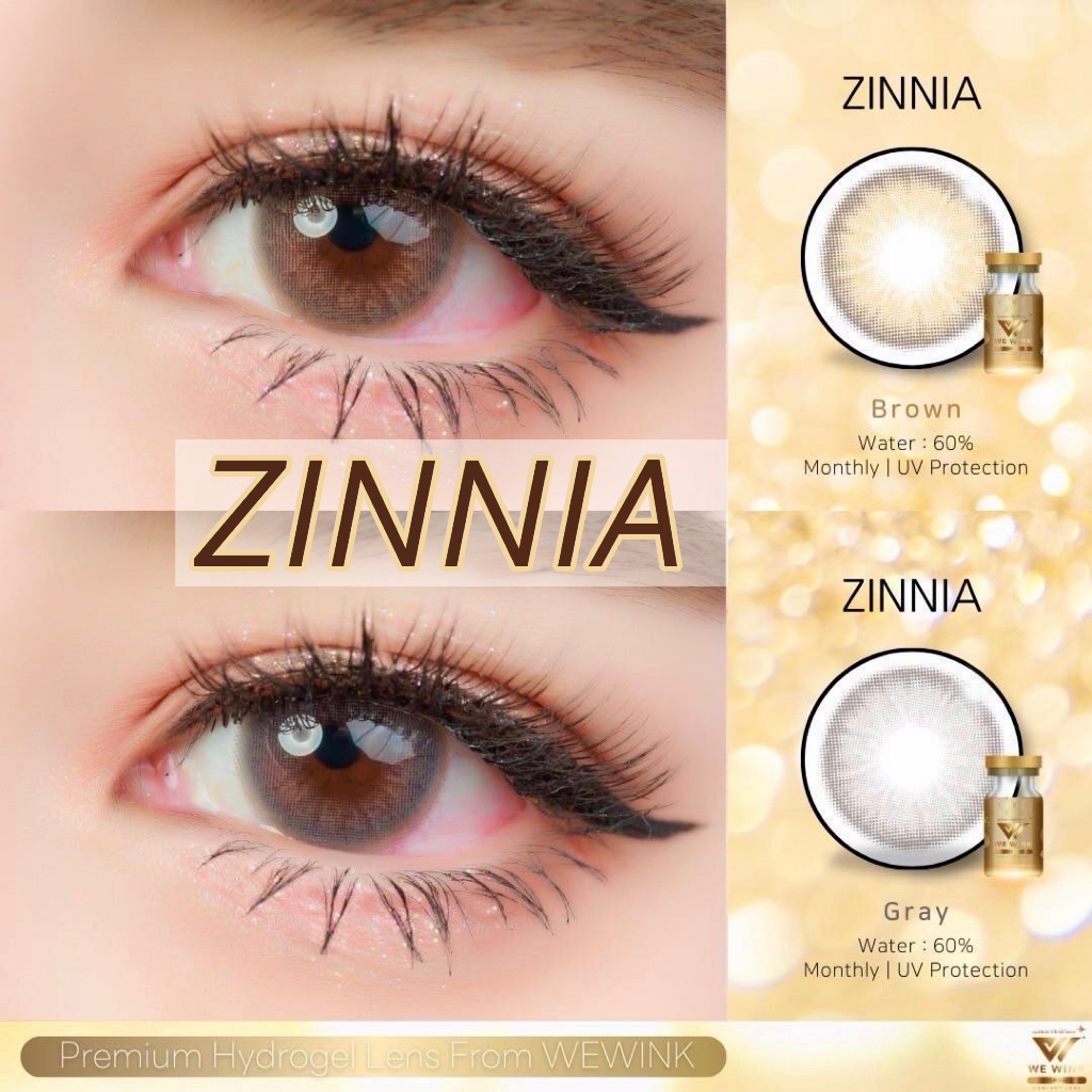 ✨ Zinnia : We Wink ค่าอมน้ำ 60 ขนาดกลาง สายตาปกติ ถึง -7.50