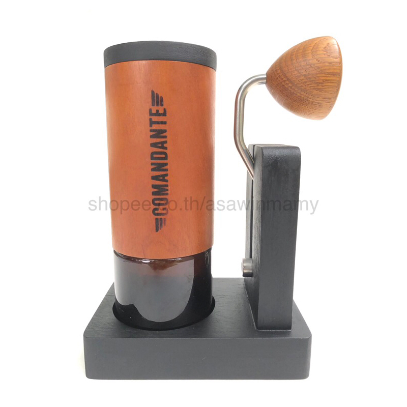 Stand & Cap for COMANDANTE MK4 แท่นวางและฝาปิดเครื่องบดกาแฟ(ไม่รวมเครื่องบด) สีดำ
