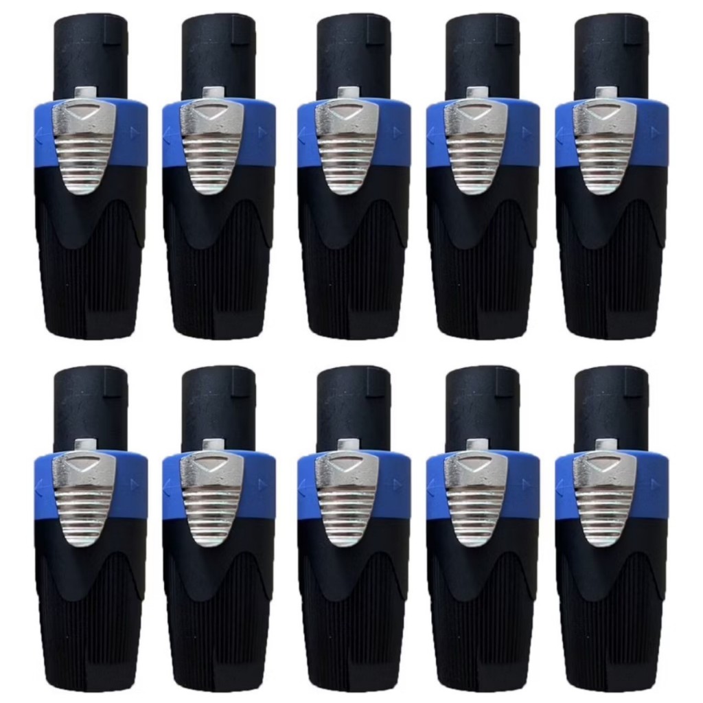 (ราคาต่อแพ็ค 2-10ตัว) สเป็คคคอนตัวผู้ สีน้ำเงิน-สีแดง สปิกคอนสำหรับเข้าสายลำโพง วัสดุเกรดดี ทนต่อความร้อน สวยแข็งแรงได้