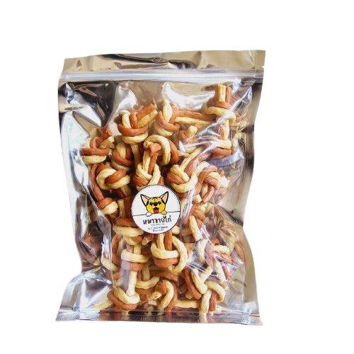 ครั้นชี่นิ่มผูกทูโทน 3 นิ้ว ขนมน้องหมา บรรจุ250กรัม - รูปที่ 5