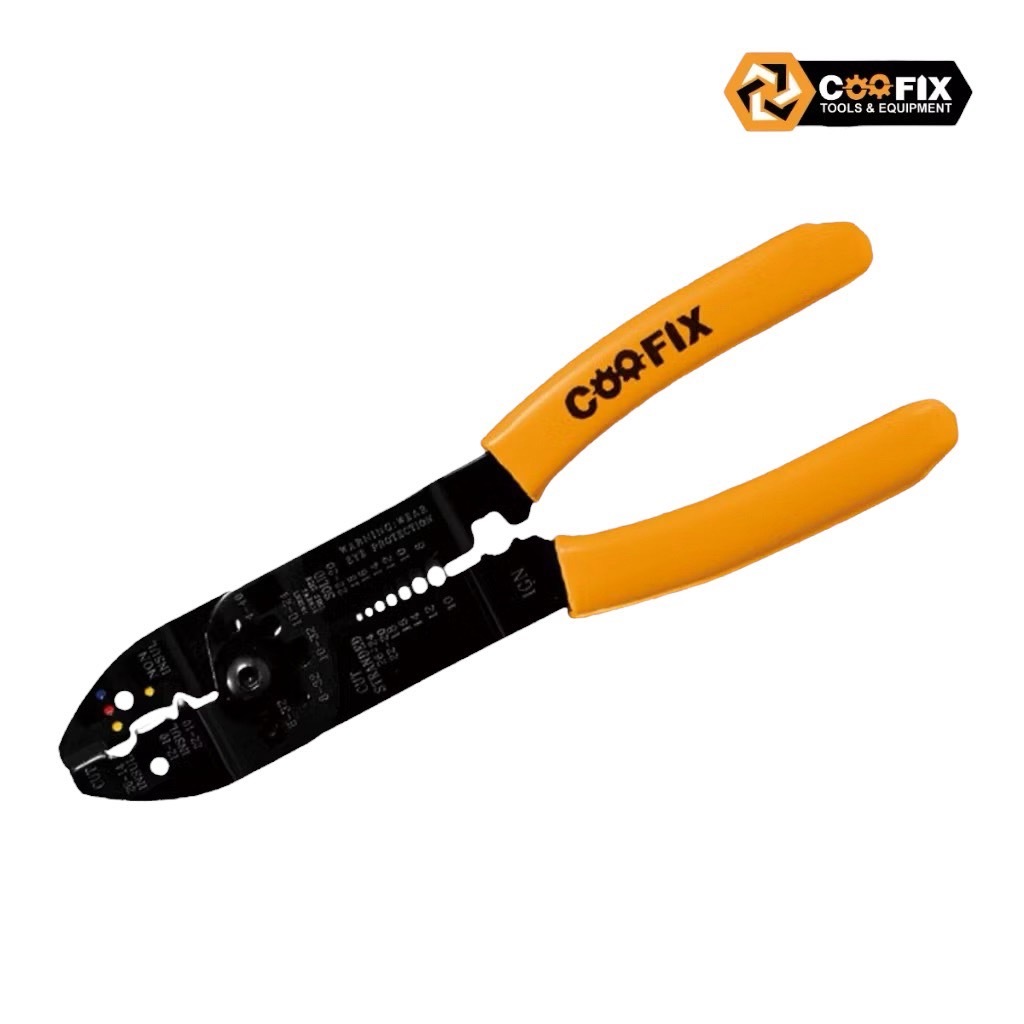COOFIX คีมตัด ปอกย้ำสายไฟ คีมปอก CFH-A13001-8.5 คีมย้ำหางปลา คีมตัดสาย คีดตัดสายไฟ คีมปอกสายไฟ