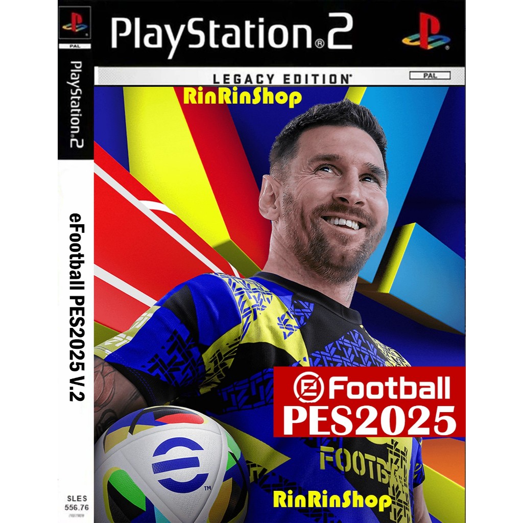 แผ่นเกมส์ PES 2025 V.2  Playstation 2 คุณภาพสูง ราคาถูก