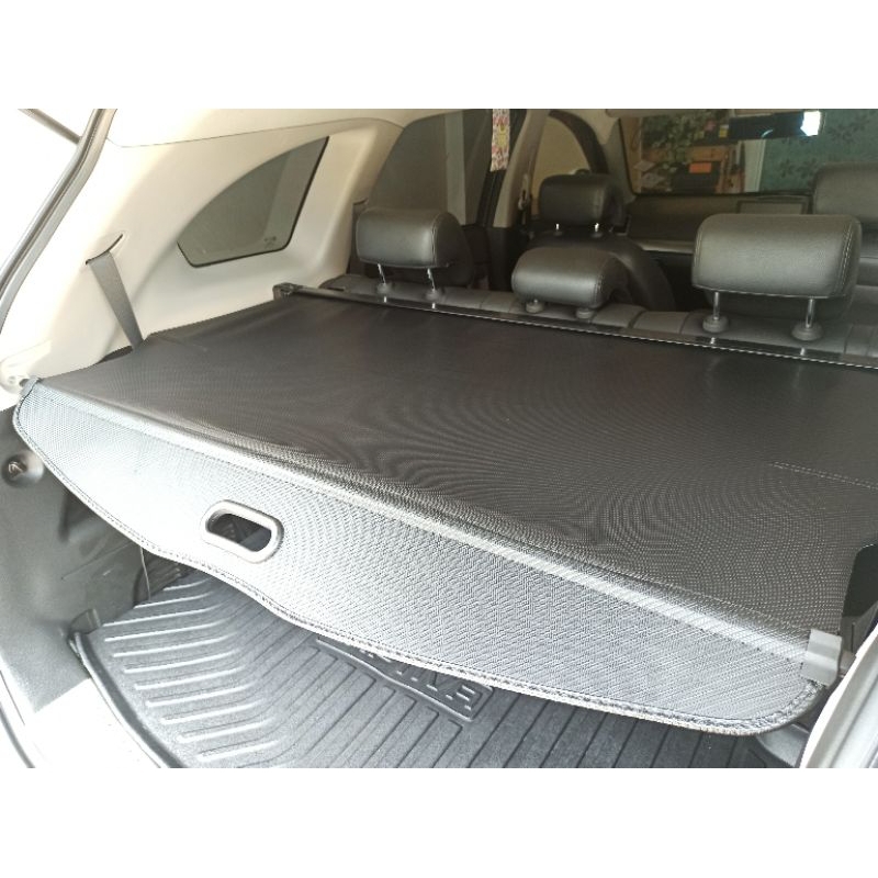 captiva08-17 ม่านบังสัมภาระสีดำ หนังลายคารบอน