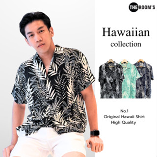 THE ROOM'S - เดอะรูม เสื้อฮาวาย โคตรนุ่ม แขนสั้น ผ้าไหมญี่ปุ…