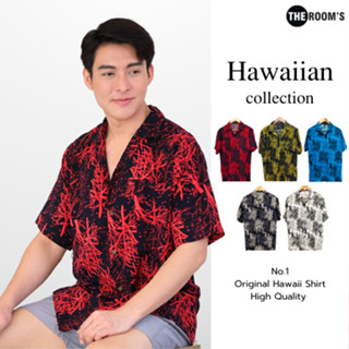 THE ROOM'S - เดอะรูม เสื้อฮาวาย โคตรนุ่ม แขนสั้น ผ้าสปัน ผ้า…