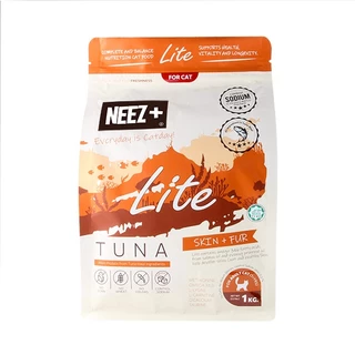 Neez Plus ยกลัง 1 กิโล 10 ถุง อาหารแมวนีซพลัส เกรดพรีเมี่ยม กลูเตนฟรี เกรนฟรี และ โฮลิสติก ขนาด 10 กิโล